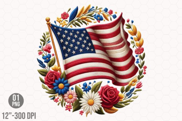 Embroidery Floral America Flag: A Designer’s Holiday Review