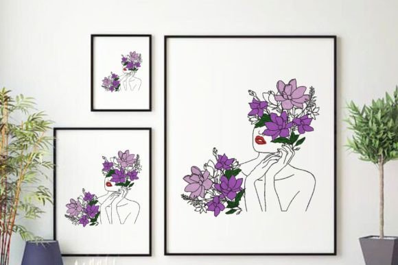 Review: Face Young Beautiful Woman with Floral 4