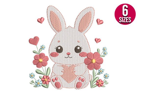 Review: Floral Baby Bunny with Hearts Design