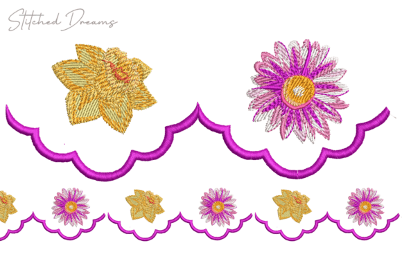 Review: Floral Border Embroidery Design for Craft Fairs