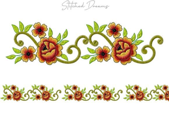Review: Floral Borders Embroidery Design for Holiday Sales