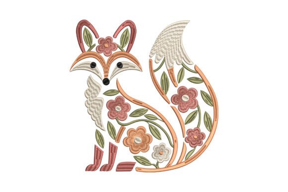 Review: Floral Fox with Flowers and Leaves Design
