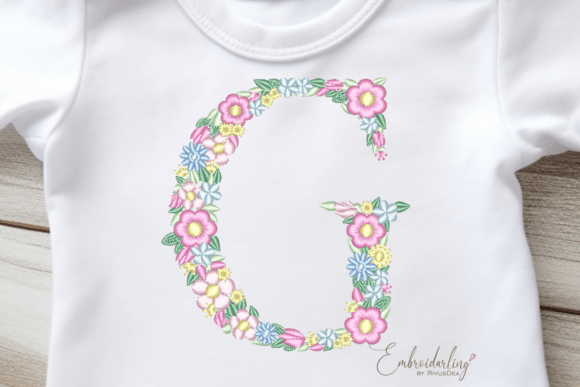 Review: Floral Letter G Machine Embroidery Design