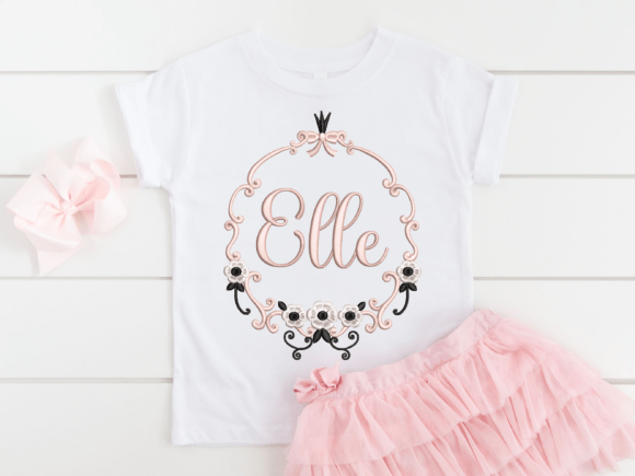Review: Floral Monogram Frame Machine Embroidery