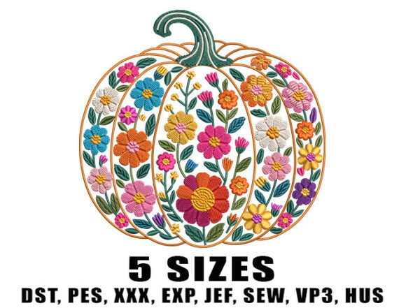 Review: Pumpkin Floral Fall Embroidery Design
