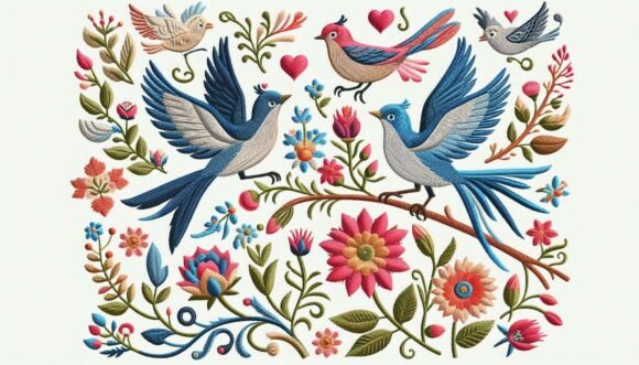 Reviewing Embroidery Floral Birds for Boutique Apparel