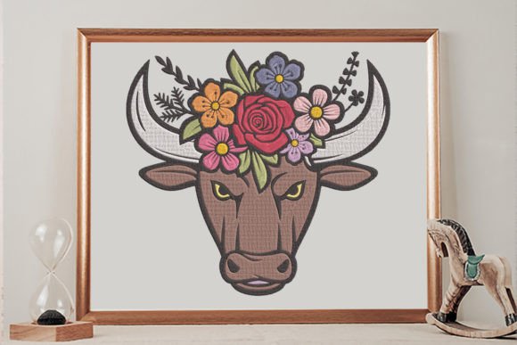 Reviewing Floral Bull Head for Boho Embroidery Projects