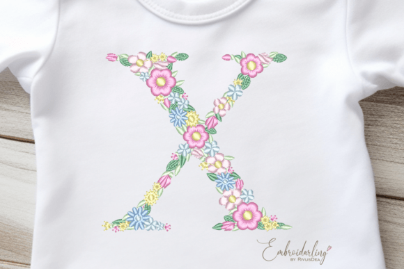 Reviewing Floral Letter X Machine Embroidery