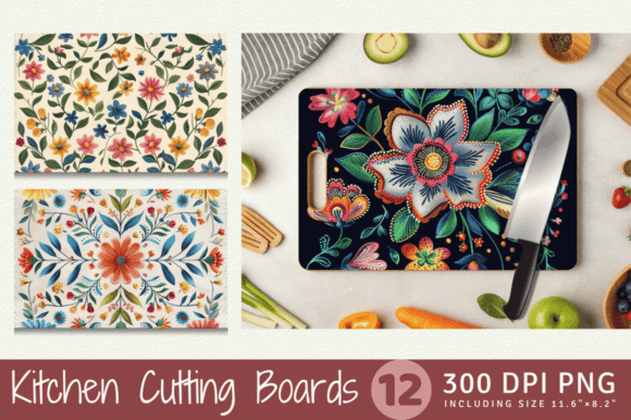 Reviewing Retro Floral Embroidery Cutting Boards S