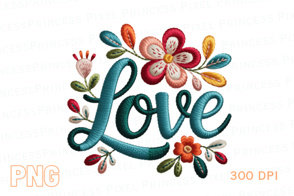 Reviewing Valentine’s Day Floral LOVE Embroidery