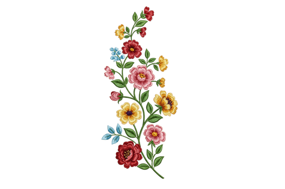 Reviewing Vibrant Floral Embroidery Design for Gifts