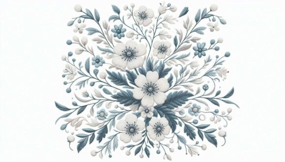 White Floral Embroidery Pattern: A Seller’s Review